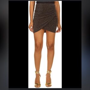 NWT- Michael Kors- Sparkle Shirred Wrap Skirt- Sz XL